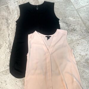 2 H&M Tops - Silk/ poly blend- Like New